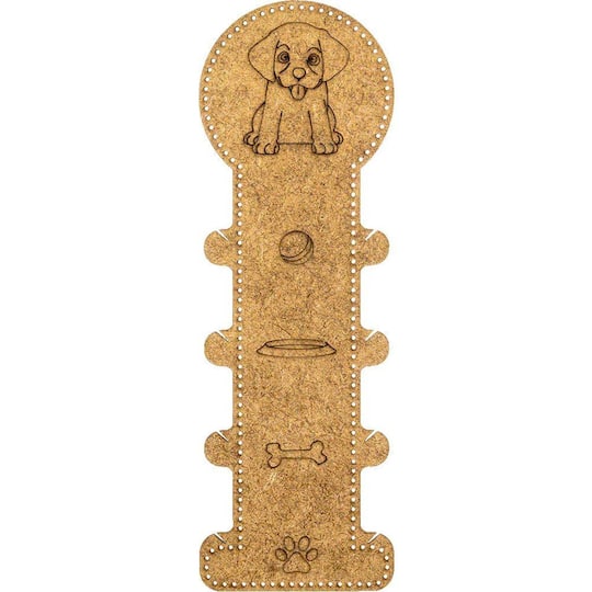 Wonderland Crafts Dog Embroidery Blank Wood Organizer